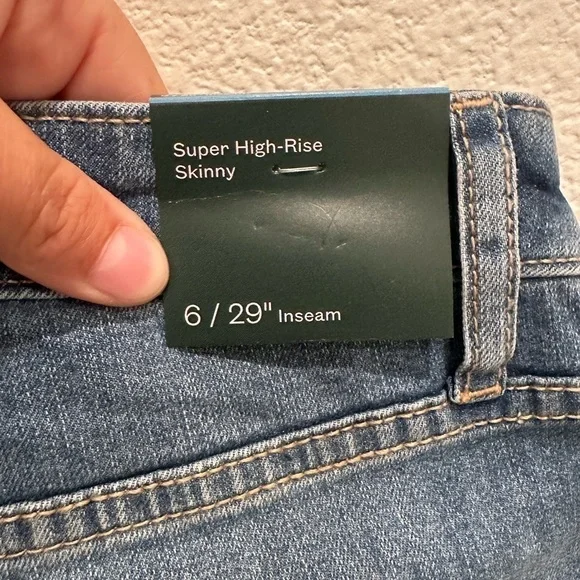 NWT WOMENS SIZE 6 WILD FABLE SUPER HIGH-RISE SKINNY JEANS - Picture 7 of 8